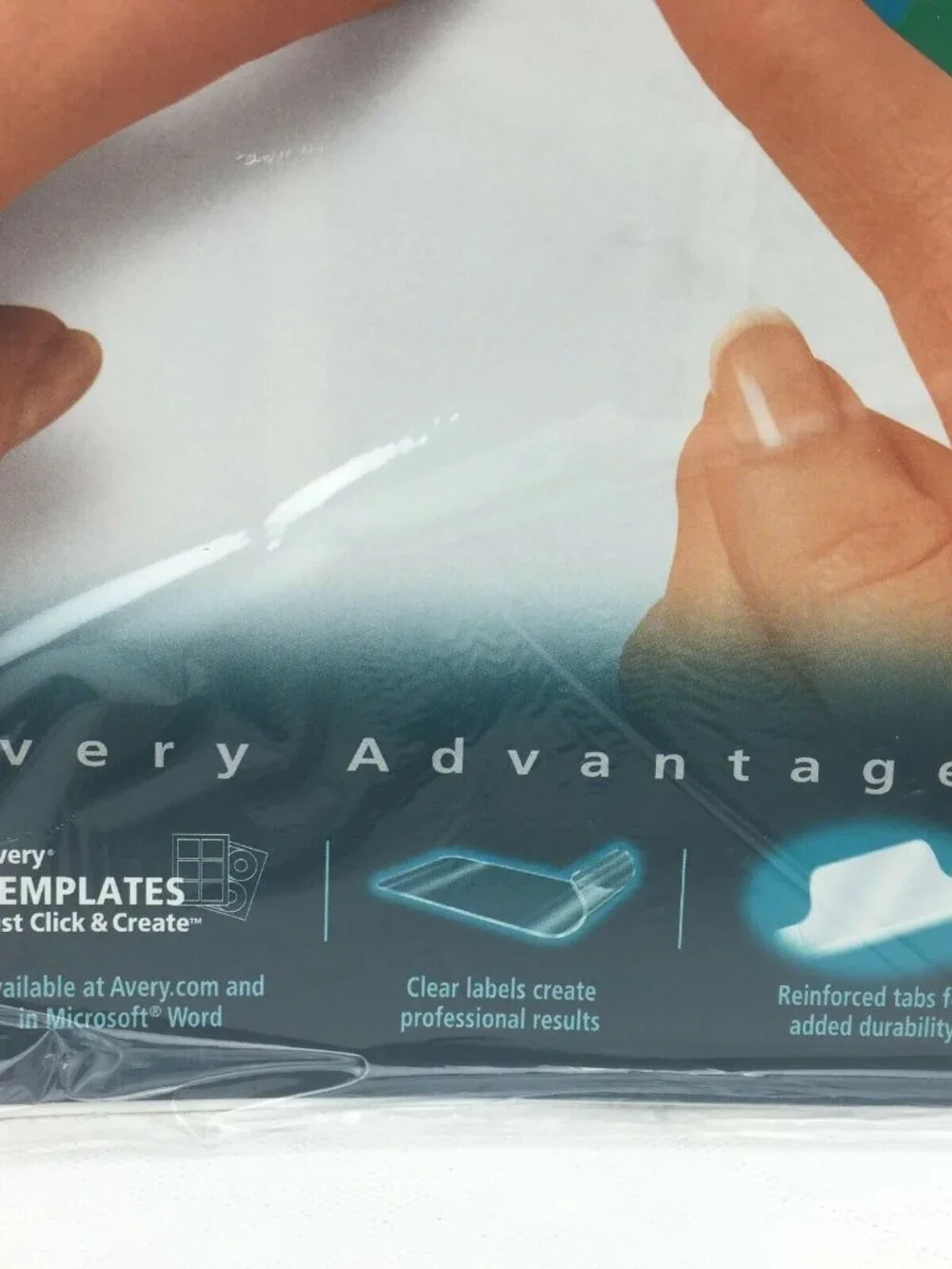 Set 3 Avery Clear 5 Tab Notebook Dividers Label 11406 Index Maker Office